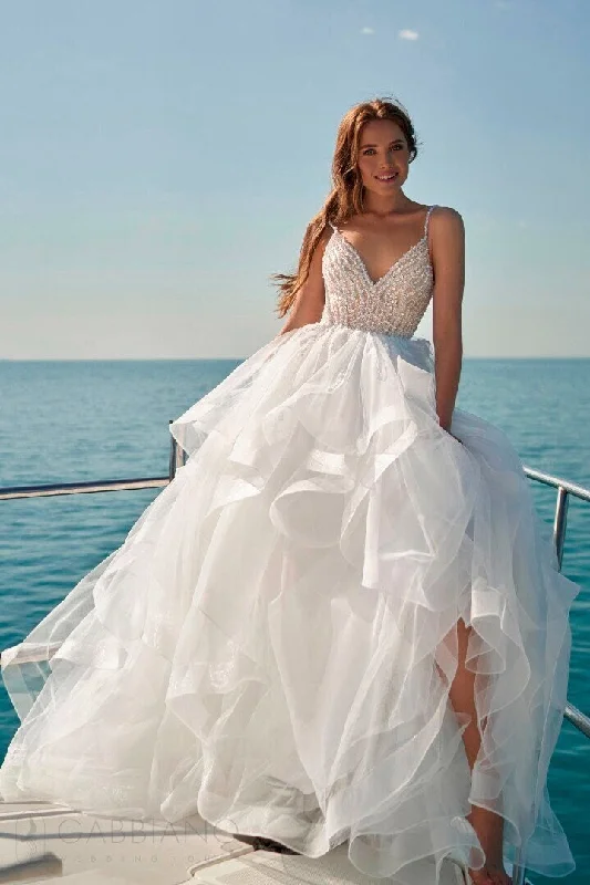 Long Sleeve Wedding Dresses with Pearl Buttons for a Classic AppealFUNNY