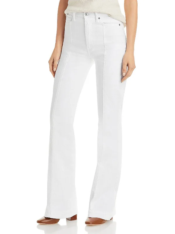 Denim jeans for a family gathering in a casual settingWomens Denim Flare High-Waist Jeans Denim jeans for a family gathering in a casual settingWomens Denim Flare High-Waist Jeans