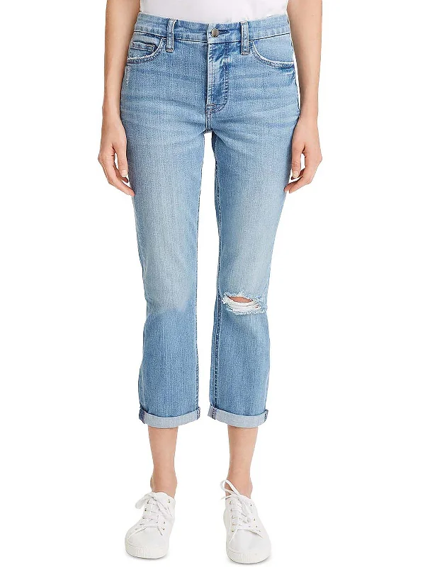Denim jeans for curvy figures with a contoured fit to enhance curvesWomens Slimming High Rise Boyfriend Jeans Denim jeans for curvy figures with a contoured fit to enhance curvesWomens Slimming High Rise Boyfriend Jeans