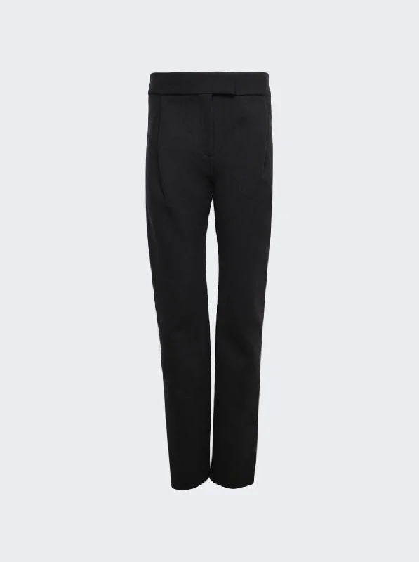 Linen blend cigarette pants for women in a breezy and modern styleAdair Pants Black Linen blend cigarette pants for women in a breezy and modern styleAdair Pants Black