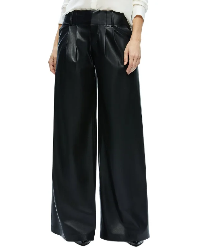 Solid color palazzo pants for women in bright huesalice + olivia Anders Double Pleat Wide Leg Pant Solid color palazzo pants for women in bright huesalice + olivia Anders Double Pleat Wide Leg Pant