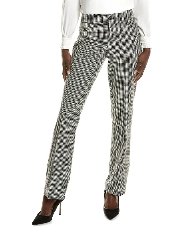 Linen blend jogger pants for women in comfortAnne Klein Fly Front Bootleg Pant