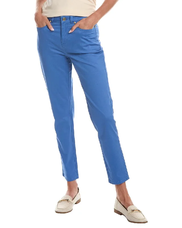 Patchwork denim pants for women in a creative designBrooks Brothers 5-Pocket Pant