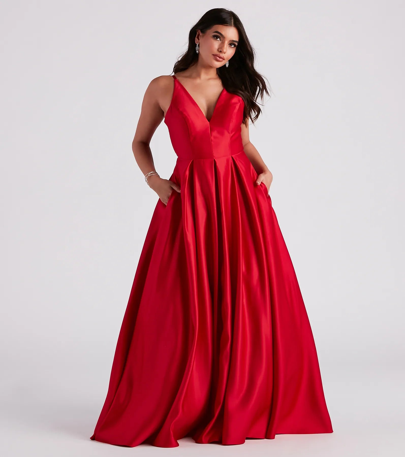 Party Dresses with Pleated Tulle Skirt and Sequined Geometric Shapes and Lace Overlay for Ladies' Princess and Feminine LookDarcie Satin Tie Back A-Line Ball Gown Party Dresses with Pleated Tulle Skirt and Sequined Geometric Shapes and Lace Overlay for Ladies' Princess and Feminine LookDarcie Satin Tie Back A-Line Ball Gown