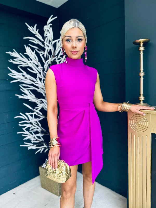 Ombre Party Dresses with Gradient Effect for Ladies' Unique and Stylish LookDarcy High Neck Mini Dress Orchid Ombre Party Dresses with Gradient Effect for Ladies' Unique and Stylish LookDarcy High Neck Mini Dress Orchid