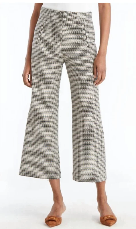 Embroidered denim pants for women in a unique lookDova Pant In Houndstooth