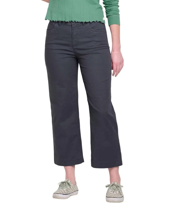 Culottes for women in a fashionable silhouetteEarthworks Wide Leg Pants In Soot