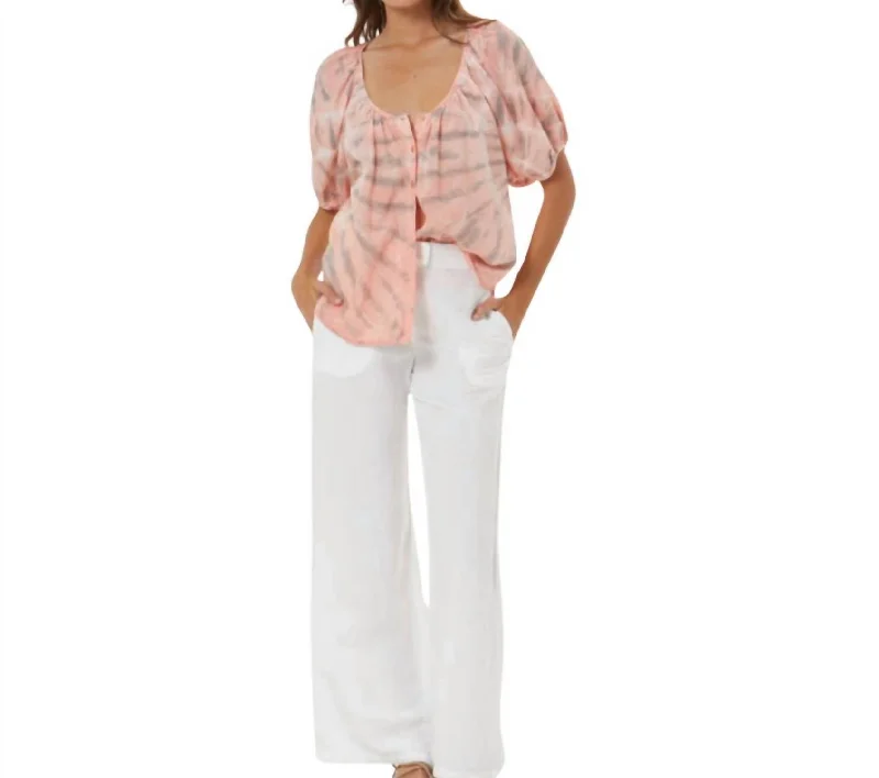 Pleated wide leg jeans for women in a formal and trendy styleFord Straight Leg Pants In White Pleated wide leg jeans for women in a formal and trendy styleFord Straight Leg Pants In White