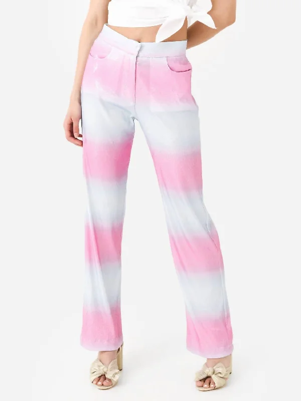 Ruffled pants for women with a feminine lookGilly Pant In Sequin