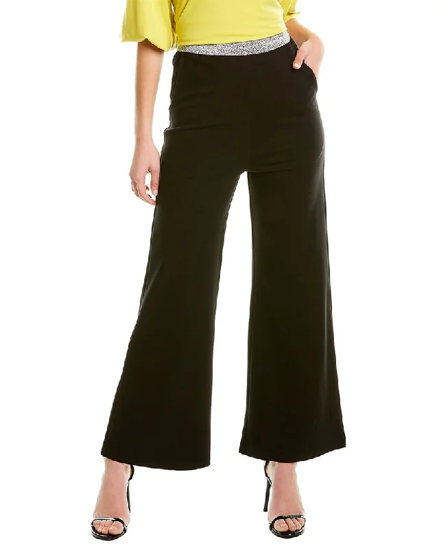 Solid color wide leg pants for women in a minimalist and stylish lookGracia Spangle Detail Pant Solid color wide leg pants for women in a minimalist and stylish lookGracia Spangle Detail Pant