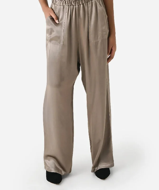 Midi length pants for women with eleganceGrayson Pant In Heather Charcoal