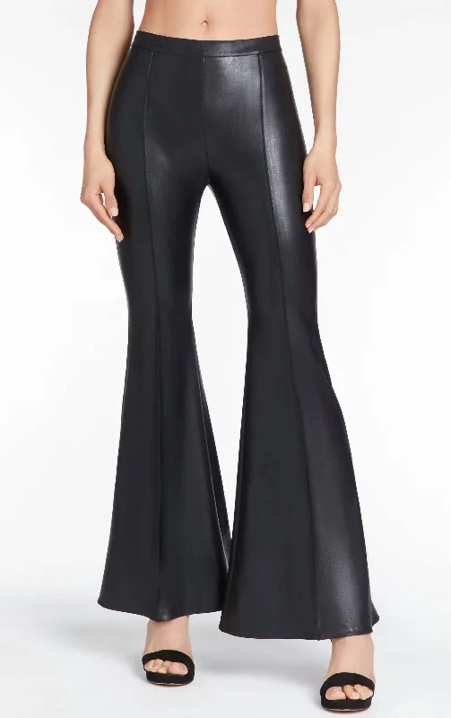 Pleated wide leg pants for women in a formal and elegant lookHughes Pant In Black