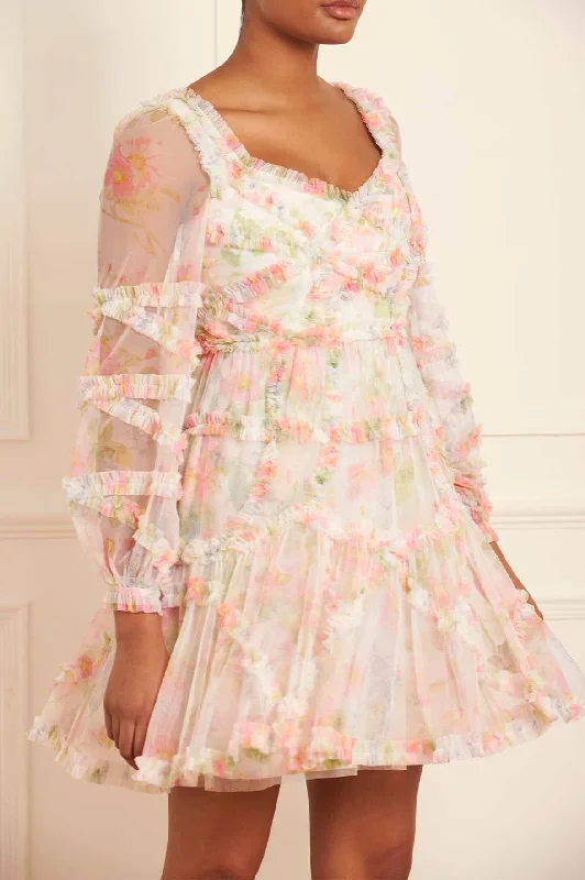 Party Dresses with Sequined Bodice and Chiffon Skirt for Ladies' Elegant ContrastImmortal Rose Maeve Long Sleeve Mini Dress Party Dresses with Sequined Bodice and Chiffon Skirt for Ladies' Elegant ContrastImmortal Rose Maeve Long Sleeve Mini Dress