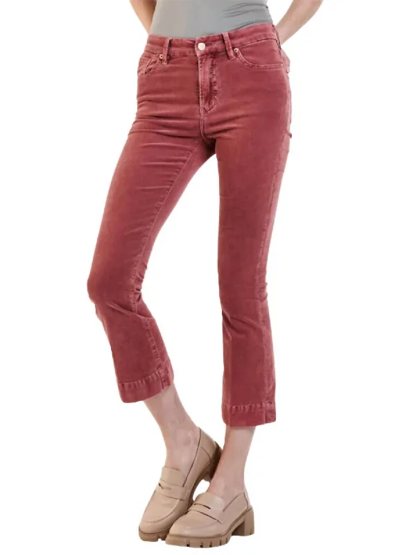 Printed harem pants for women in bohemian styleJeanne Corduroy Pant In Cinnamon