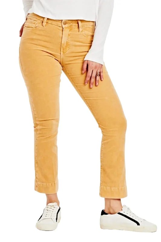 Corduroy pants for women in winterJeanne Corduroy Pant In Sunset Gold