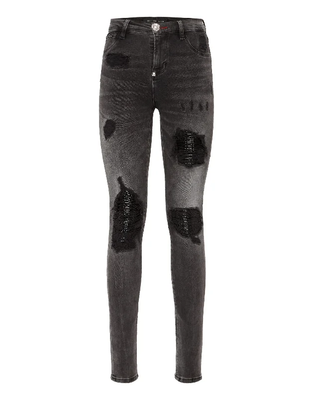 Velvet pants for women in a luxurious feelJeggins Statement