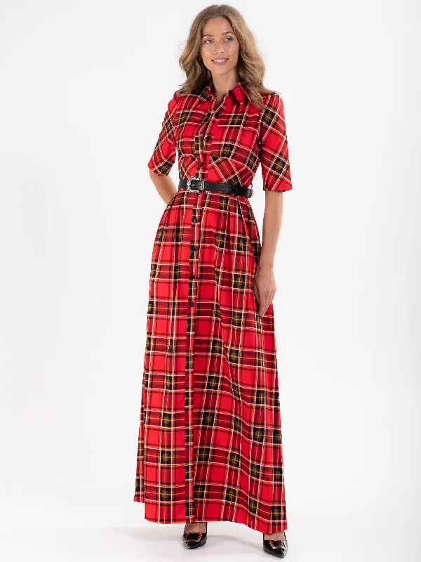 Organza Party Dresses with Sparkly Appliques for Ladies' Delicate and Dreamy LookChecked Shirt Maxi Dress, Red Check Organza Party Dresses with Sparkly Appliques for Ladies' Delicate and Dreamy LookChecked Shirt Maxi Dress, Red Check