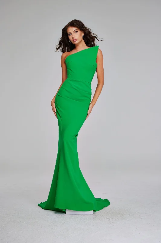 Party Dresses with Metallic Sequined Bodice and Chiffon Skirt and Ruffled Hem for Ladies' Glamorous and Flirty LookJovani 40301 Party Dresses with Metallic Sequined Bodice and Chiffon Skirt and Ruffled Hem for Ladies' Glamorous and Flirty LookJovani 40301