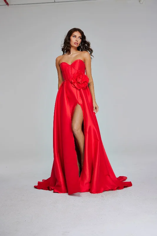Party Dresses with Sequined Floral Motifs and Satin Ribbon Detailing for Ladies' Elegant and Delicate LookJovani 40826 Party Dresses with Sequined Floral Motifs and Satin Ribbon Detailing for Ladies' Elegant and Delicate LookJovani 40826