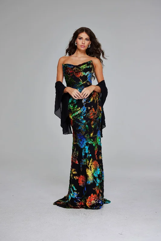 High Low Hem Party Dresses with Sheer Panel for Ladies' Fashion Forward LookJovani 42164 High Low Hem Party Dresses with Sheer Panel for Ladies' Fashion Forward LookJovani 42164