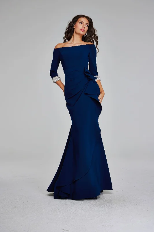 Party Dresses with Ruffled Sleeveless Top and Sequined Bodice and Tulle Skirt and Beaded Waistband for Ladies' Dramatic and Glamorous LookJovani 42409 Party Dresses with Ruffled Sleeveless Top and Sequined Bodice and Tulle Skirt and Beaded Waistband for Ladies' Dramatic and Glamorous LookJovani 42409