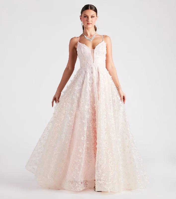 Plaid Party Dresses with Satin Trim for Ladies' Preppy and Stylish VibeKallie Butterfly Mesh A-Line Ball Gown Plaid Party Dresses with Satin Trim for Ladies' Preppy and Stylish VibeKallie Butterfly Mesh A-Line Ball Gown