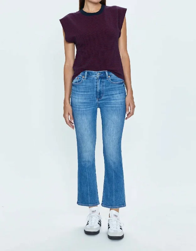 Polyester blend wide leg pants for women in a durable and stylish styleLennon High Rise Boot In Caravan Polyester blend wide leg pants for women in a durable and stylish styleLennon High Rise Boot In Caravan