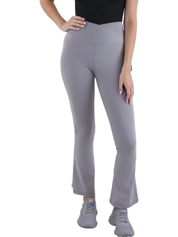 Cuffed straight leg pants for women in a neat lookMadison Womens High Rise Crossover Flared Pants Cuffed straight leg pants for women in a neat lookMadison Womens High Rise Crossover Flared Pants
