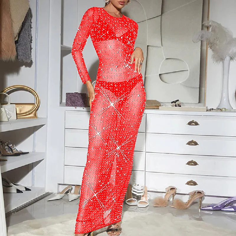 Organza Party Dresses with Sparkly Appliques for Ladies' Delicate and Dreamy LookMALYBGG Rhinestone-Embellished Long Sleeve Maxi Dress 6505LY Organza Party Dresses with Sparkly Appliques for Ladies' Delicate and Dreamy LookMALYBGG Rhinestone-Embellished Long Sleeve Maxi Dress 6505LY