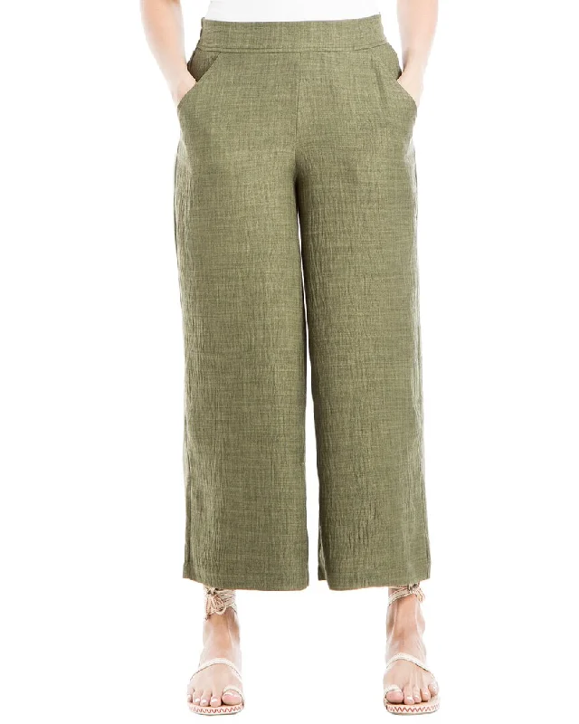 Jeans with distressed details for womenMax Studio Wide Leg Pant