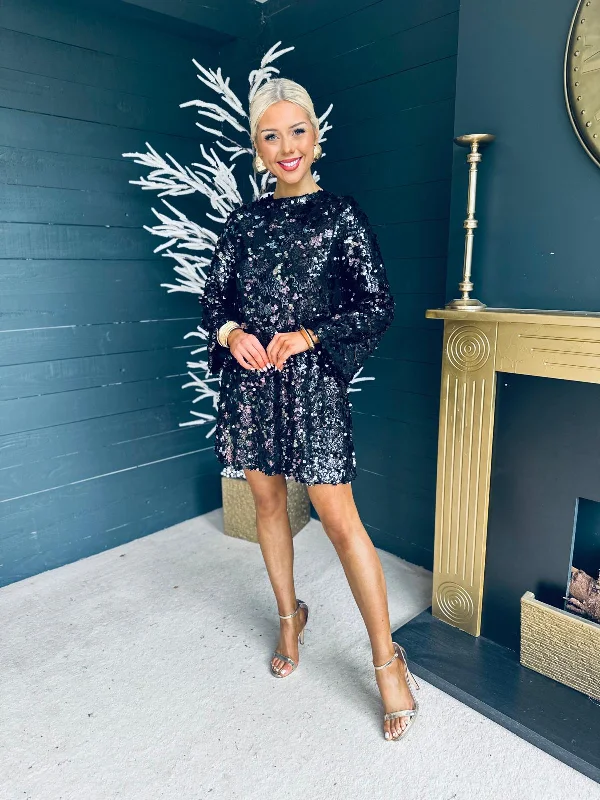Plaid Party Dresses with Satin Trim for Ladies' Preppy and Stylish VibeMila Bow Detail Sequin Mini Dress Black Plaid Party Dresses with Satin Trim for Ladies' Preppy and Stylish VibeMila Bow Detail Sequin Mini Dress Black