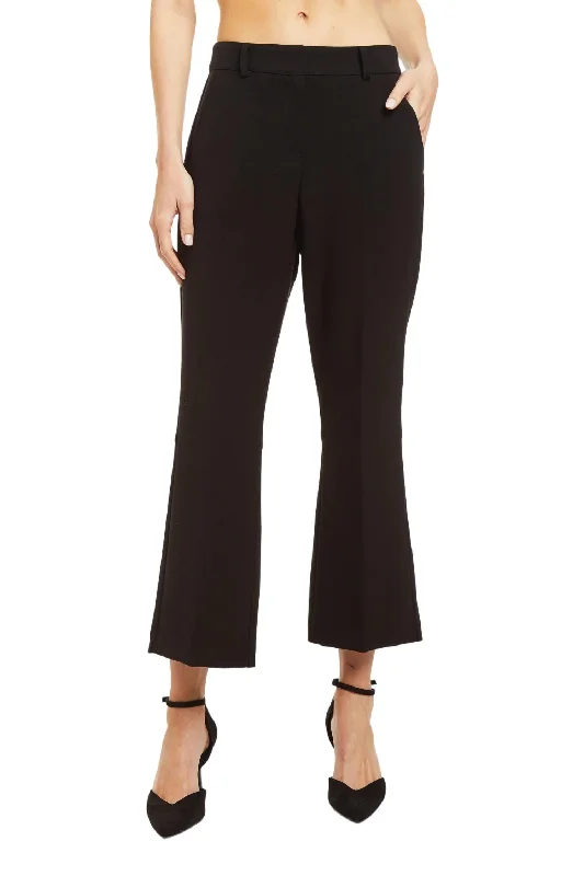 Sequin embellished pants for women at partiesMinnie Crop Pant In Black