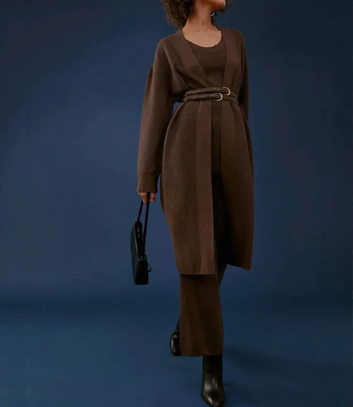 Wide leg cotton blend pants for women in a breathable and stylish styleNatalie Ottoman Knit Pant In Chocolate Wide leg cotton blend pants for women in a breathable and stylish styleNatalie Ottoman Knit Pant In Chocolate