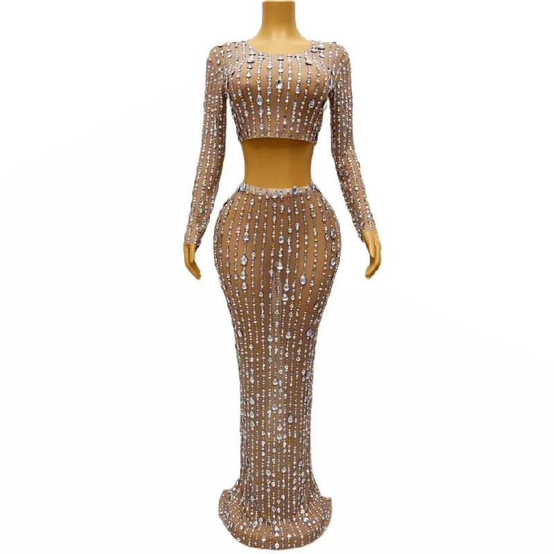 Party Dresses with High Low Sheer Skirt and Embroidered Birds for Ladies' Nature Inspired and Dramatic LookNOVANCE women maxi dress summer 2023 shiny diamonds sexy women's sets evening dresses long skirt prom red carpet stage party Party Dresses with High Low Sheer Skirt and Embroidered Birds for Ladies' Nature Inspired and Dramatic LookNOVANCE women maxi dress summer 2023 shiny diamonds sexy women's sets evening dresses long skirt prom red carpet stage party