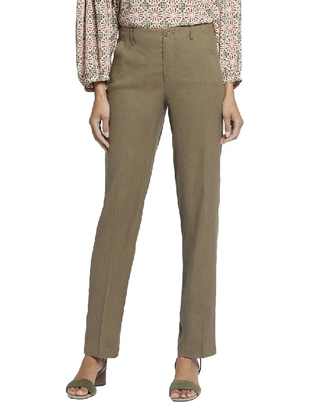 Thermal lined wide leg pants for women in a warm and stylish styleNYDJ Marilyn Linen-Blend Trouser Thermal lined wide leg pants for women in a warm and stylish styleNYDJ Marilyn Linen-Blend Trouser