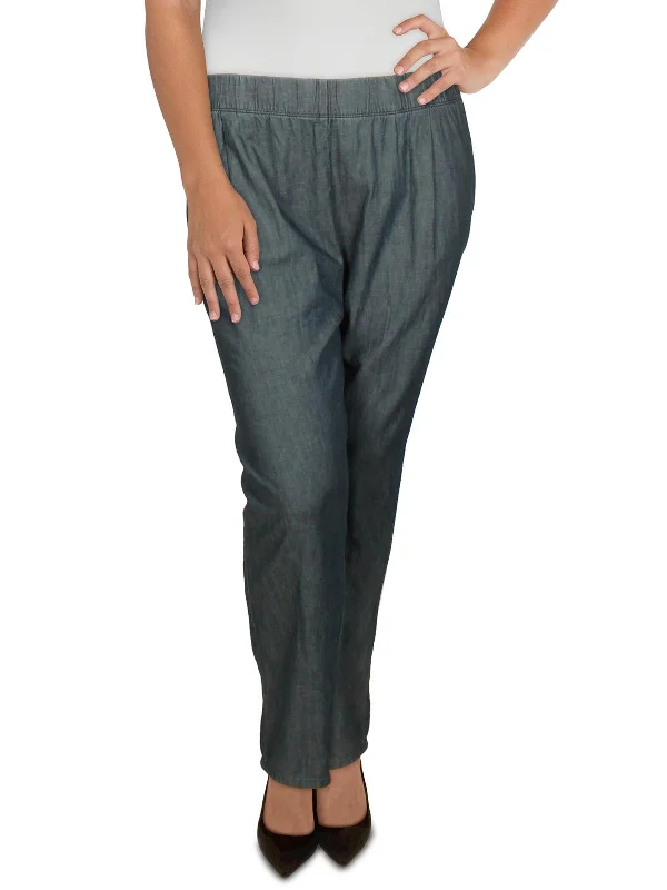Elastic waist yoga pants for plus size womenPlus Womens Cotton Tapered Ankle Pants Elastic waist yoga pants for plus size womenPlus Womens Cotton Tapered Ankle Pants