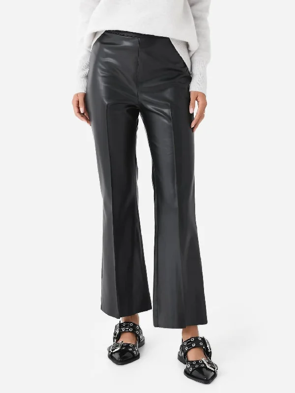 Corduroy pants for women in winterPorterfield Vegan Leather Crop Flare Pant In Black Corduroy pants for women in winterPorterfield Vegan Leather Crop Flare Pant In Black