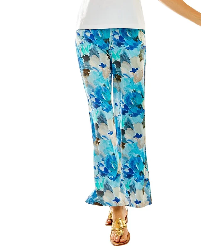 Embroidered denim pants for women in a unique lookSara Campbell Printed Merritt Pant Embroidered denim pants for women in a unique lookSara Campbell Printed Merritt Pant