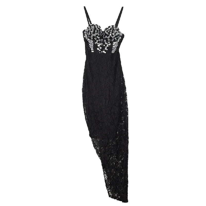 Party Dresses with High Low Sheer Skirt and Embroidered Birds for Ladies' Nature Inspired and Dramatic LookWholesale stock sexy ladies long evening black lace women party dresses women party sexy wear Party Dresses with High Low Sheer Skirt and Embroidered Birds for Ladies' Nature Inspired and Dramatic LookWholesale stock sexy ladies long evening black lace women party dresses women party sexy wear