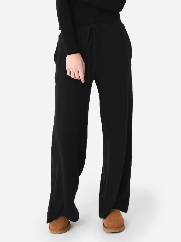 Wrinkle resistant pants for women on business tripsWide Leg Pant In Black
