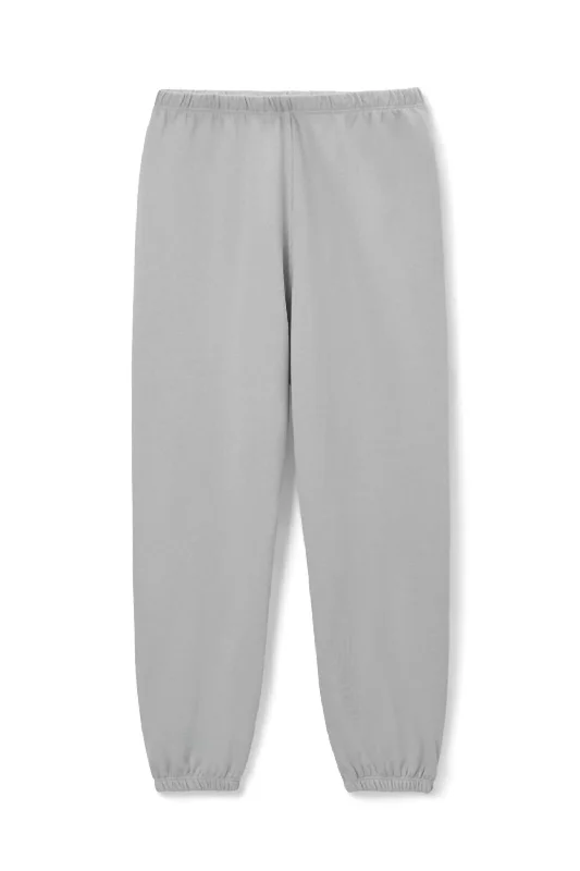 Leather look pants for women in a budget - friendly optionWomen's Johnny French Terry Easy Sweatpant In Aluminum Leather look pants for women in a budget - friendly optionWomen's Johnny French Terry Easy Sweatpant In Aluminum