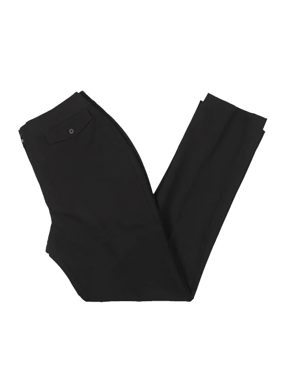 Recycled material pants for women in an eco - friendly optionWomens Mid-Rise Office Straight Leg Pants