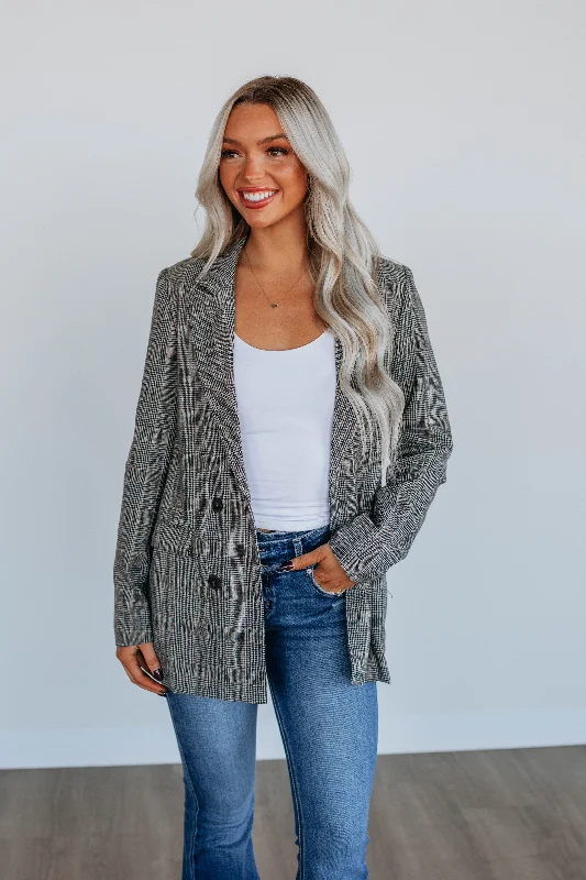 Denim jackets with a stitched - on logo for a branded lookConfident Appeal Blazer