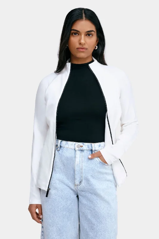 Denim jackets with a patchwork design for a unique and artsy lookSamuelle Jacket