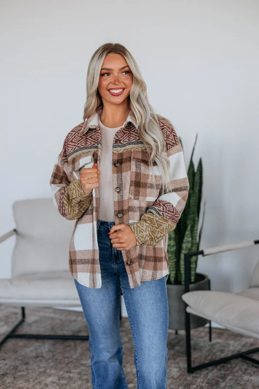 Fitted leather jackets with a lace - up back for a customizable fitStays Between Us Shacket Fitted leather jackets with a lace - up back for a customizable fitStays Between Us Shacket