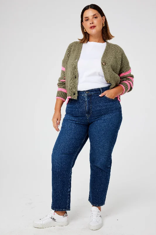 Authentic Indigo Straight Leg Jeans