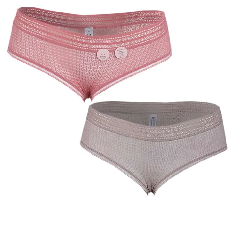 Tiered skirts in a tropical printBriefs