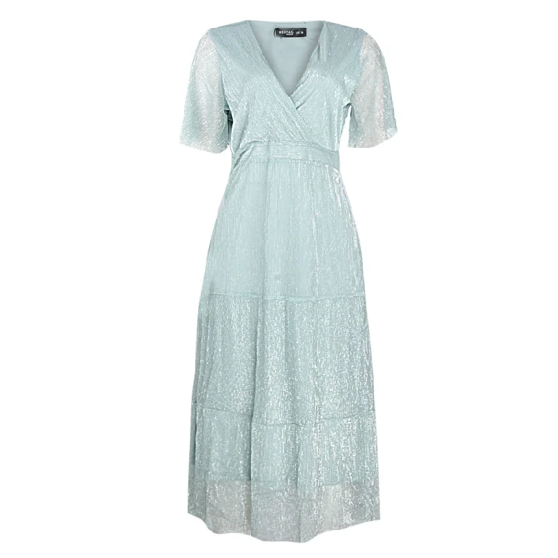 Pleated skirts in a metallic finishCasual Dresses