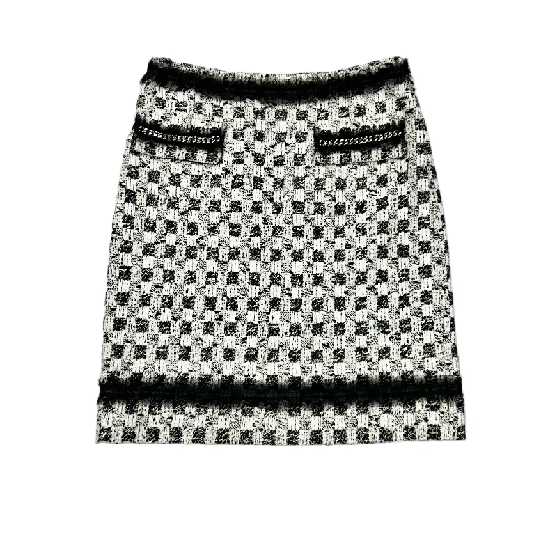 Printed tulle skirts for a fairy-tale lookBlack Cream Skirt Midi By Per Se, Size: 4 Printed tulle skirts for a fairy-tale lookBlack Cream Skirt Midi By Per Se, Size: 4