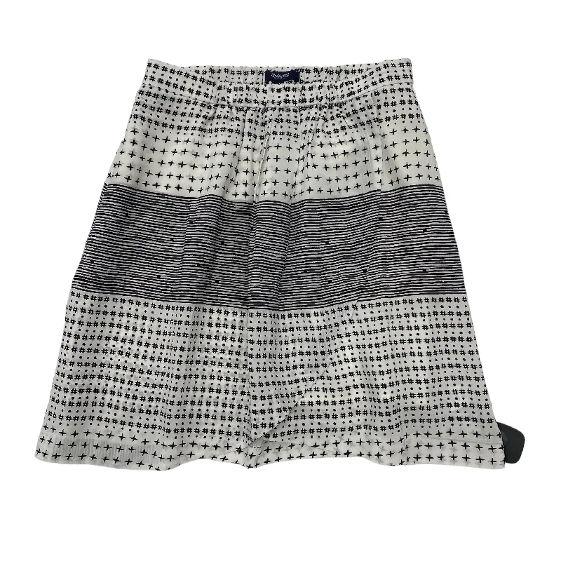 Satin A-line skirts for a classic lookBlack & White Skirt Midi Madewell, Size S